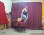 Cassandra, sitting and tickling