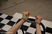 Girl, who loves to be handcuffed