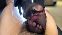 A NYLON JOB WITH A CUM-FILLED ENDING WITH THE USER