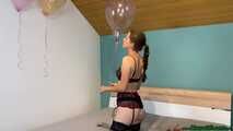 Belbal 14" helium popping with wooden stick in lingerie