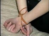 19 Yr OLD STUDENT BALL-GAGGED, RAWHIDE TIED & CALLING FOR HELP (D29-3)