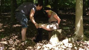 Jessy tied in the forest 1/2