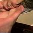 23 YR OLD AIRLINE FLIGHT ATTENDANT IS WRAP BONDAGE TAPE GAGGED, BAREFOOT, TOE-TIED, HOG-TIED, FOOT TICKLED, AND DUCT TAPE TIED STRUGGLING ON THE BED (D73-12)
