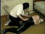 TAPE WRAPPING UP A LITTLE DOLL (D10-2)