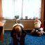 Handcuffed and hogtied on screen