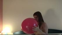 Heart-balloon in the hotelroom