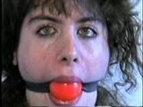 BALL-GAGGED & DROOLING WIDE EYED AMBER (D10-8)