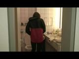 Alina being at home trying on different kind of nylon clothes (Video)