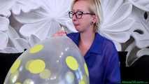 Blow2Pop clear U16 yellow polka dot