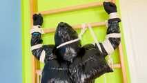Breathplay in unbreathable, thick PVC overall.
