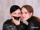 [From archive] Marvita is wrapped in black cling film by Chantelle