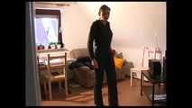 An original full length video from www.skipolis.de with shiny nylon down clothes