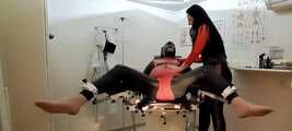 Tickled on the gynecological chair