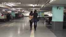 078069  Rachel Pees In The Parking Garage 