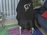Tied, gagged and two times hooded archive girl (Video)