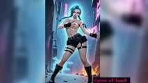 LoL Jinx nude dance animation
