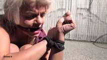 Martina Goes Crazy Because She Can't Get Out Of Her Bonds