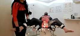 Tickled on the gynecological chair