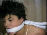 18 Yr OLD LATINA MOUTH STUFFED, CLEAVE GAGGED, BALL & HOG-TIED HOSTAGE (D29-1)
