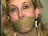 44 Yr OLD HOUSEKEEPER WRAP TAPE TIED AND GAGGED, HANDGAGGED & F0RCED TO SMELL HER STINKY SWEATY HIGH HEEL SHOE (D56-14)
