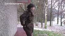 030060 Salma Takes A Pee In Snowy Germany