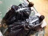 Elvina & Sara - Seil hogties und Müllbeutel 05