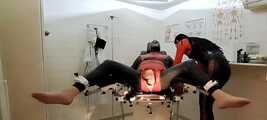 Tickled on the gynecological chair