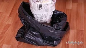 Miras in mehrschichtigen Müllsack Mumifizierung