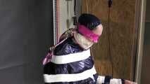 Rachel adams tied and gagged in shiny nylon Clothes