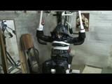 03:00 Min. video with Katharina tied and gagged in a shiny nylon downjacket
