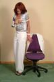 All in white