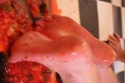 strawberry crushing