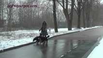 020166 Kathy Gets Caught Taking An Emergency Pee In The Snow