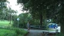 020170 Kathy Takes A Desperate Pee On The Decking