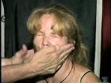 38 Yr OLD CASHIER ATTIC BOUND & GAGGED IN A BLACK LEATHER DRESS (D24-6)