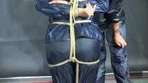 Aiyana bound, gagged and vibed by Ms. Ungeniert in shiny nylon Rainwear and she really enjoyed it!!!