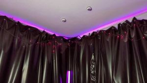 Long claws on the slave's cock