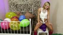 sexy sitpopping and riding on the chair