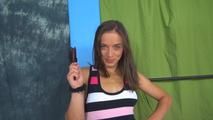 MissJuly uses her human furniture