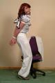 All in white