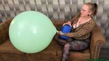 inflate turquoise P24 with the pump and Blow2Pop them