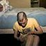 PUNK GIRL MELA IS BAREFOOT, TOE-TIED, TAPE GAGGED THEN TAPES, STUFFS MOUTH AND CLEAVE GAGS HERSELF (D57-13)