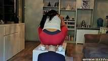Spitting and Facesitting with hot Leggings