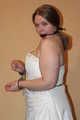 Sandra cuffed in a wedding dress 01