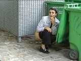 016078 Eve Is Spotted Taking A Pee Beside The bins