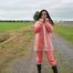 Miss Amira in AGU Adidas rain suit and transparent rain gear