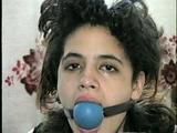 18 Yr LATINA ZARR IS BALL-GAGGED & TIT FONDLED ON BED (D48-13)