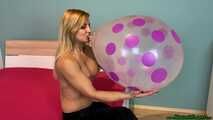 topless Blow2pop a clear U16 purple *Polka Dot*