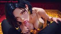 3D Black haired vixen POV sex