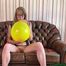 Blow2Pop yellow U16 while rub on pussy and play with tits